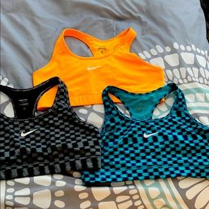 Nike sports bra three pack! XL